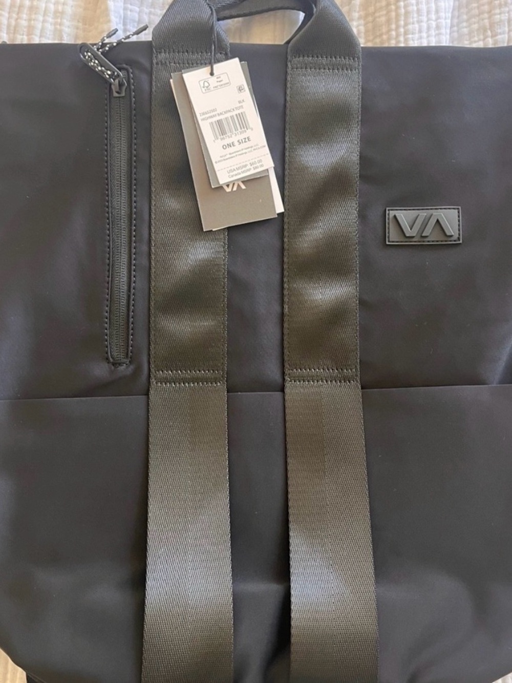 RVCA BLACK BACKPACK